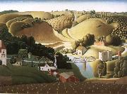 Stone rampart Grant Wood